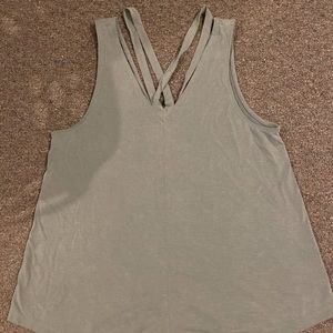 Grey tank tops.
